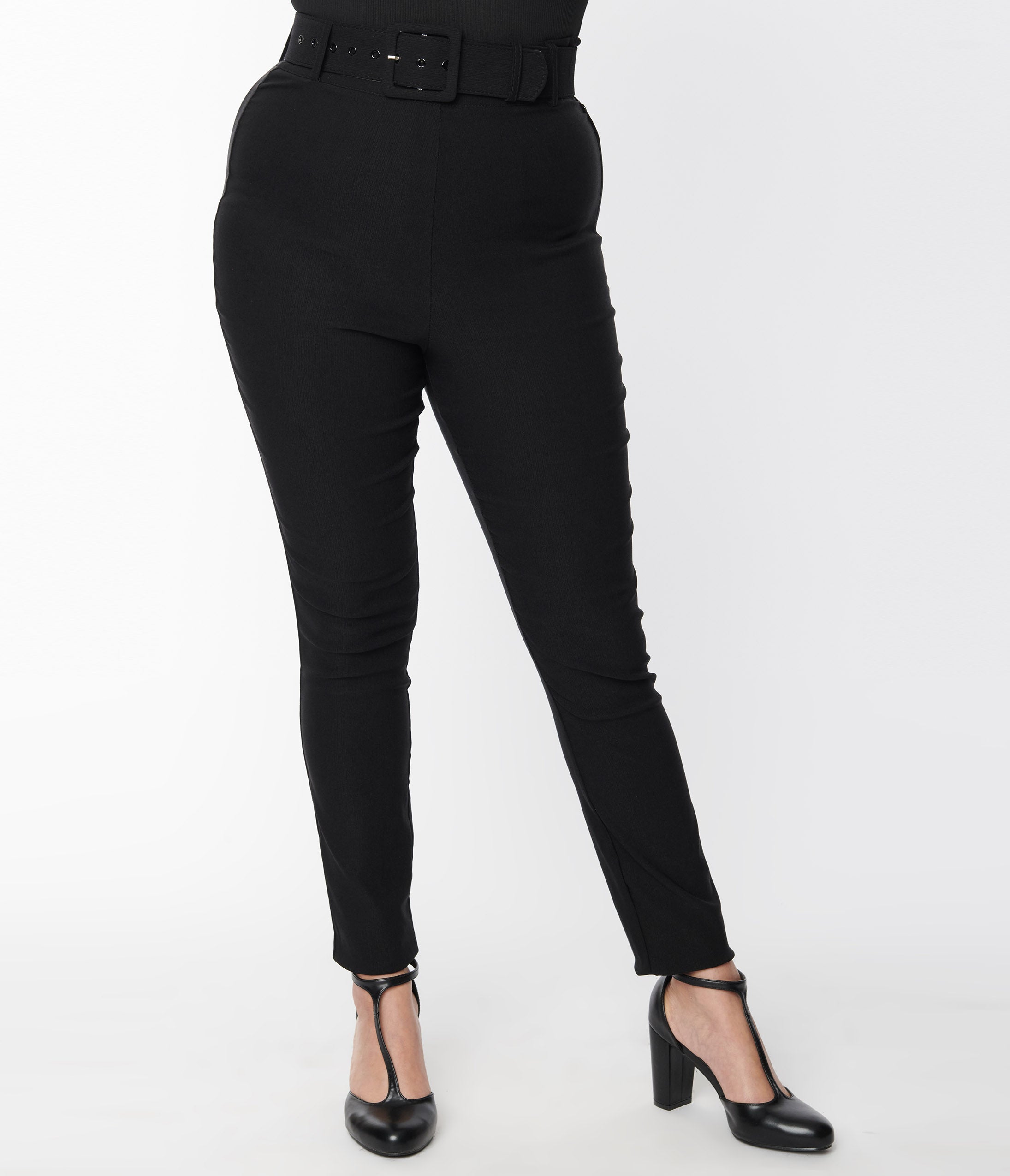 Buy JUNIPER Black Womens Black Cotton Solid Cigarette Pants With Side  Pocket | Shoppers Stop
